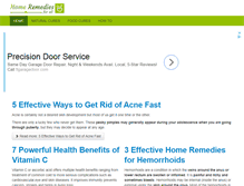 Tablet Screenshot of homeremediesforall.com